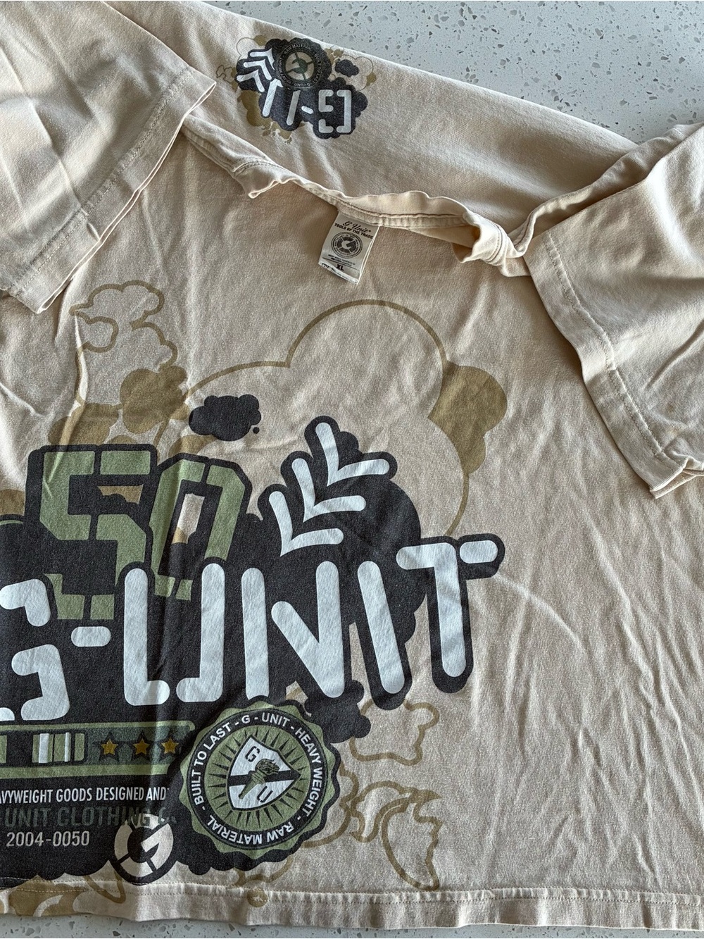 A2 - VINTAGE 00s G UNIT 50 CENT RAP HIP HOP GROUP T SHIRT